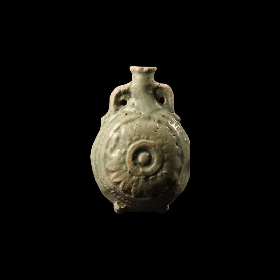 Egyptian Green Faience Flask