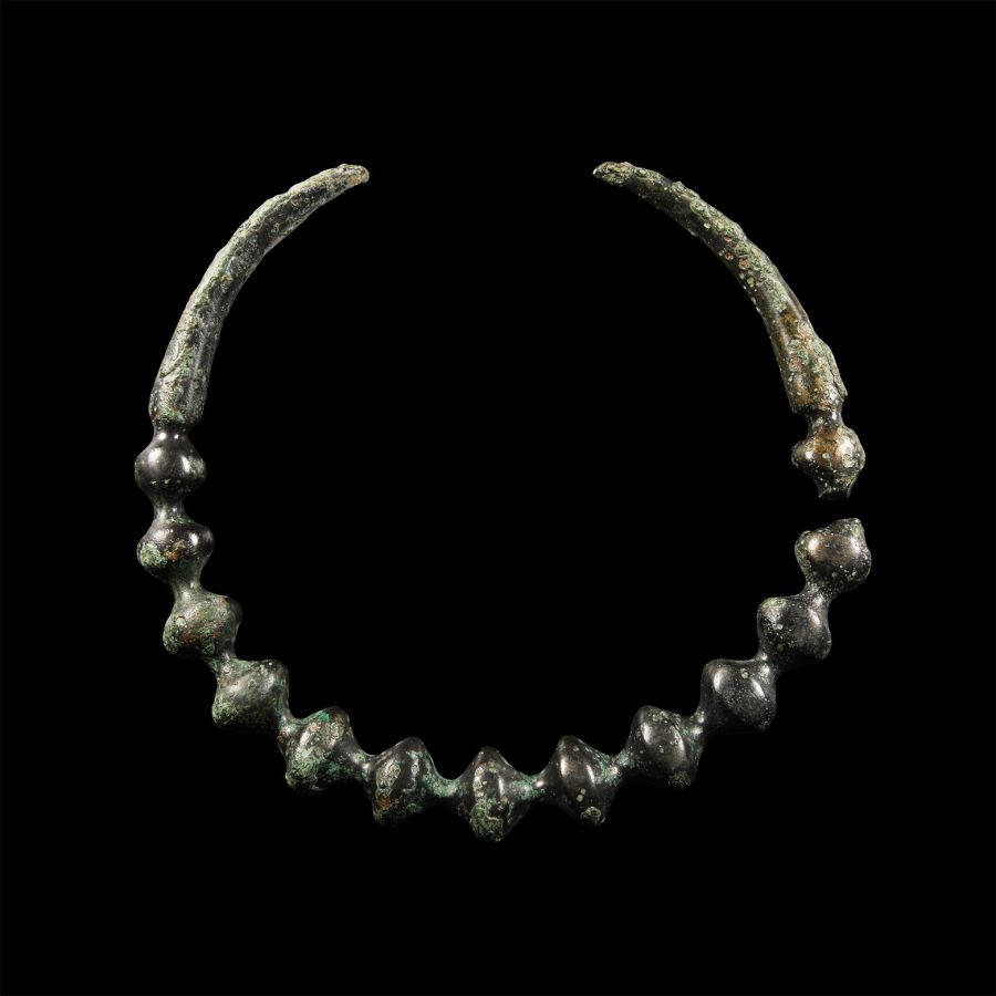 Bronze Age Torc with Bulbs