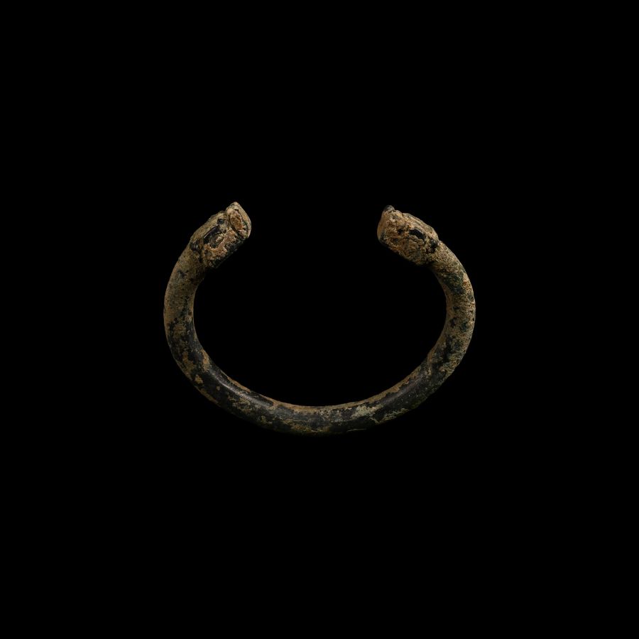 Western Asiatic Bracelet with Beast Head Terminals