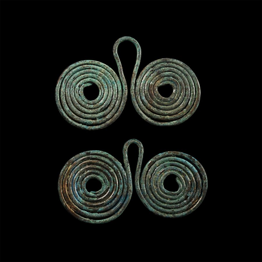 Bronze Age Coiled Spectacle Pendant Group