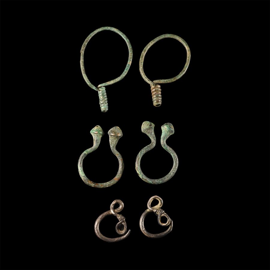 Western Asiatic Earring Pair Collection