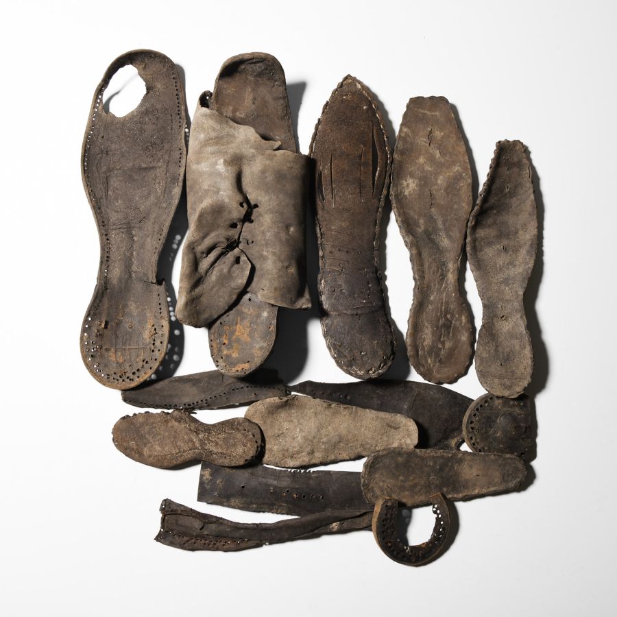 Medieval 'Thames' Leather Shoe Fragment Collection