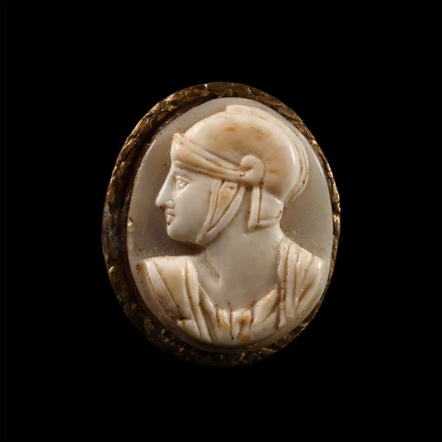 Cameo with Bust of a Roman Soldier