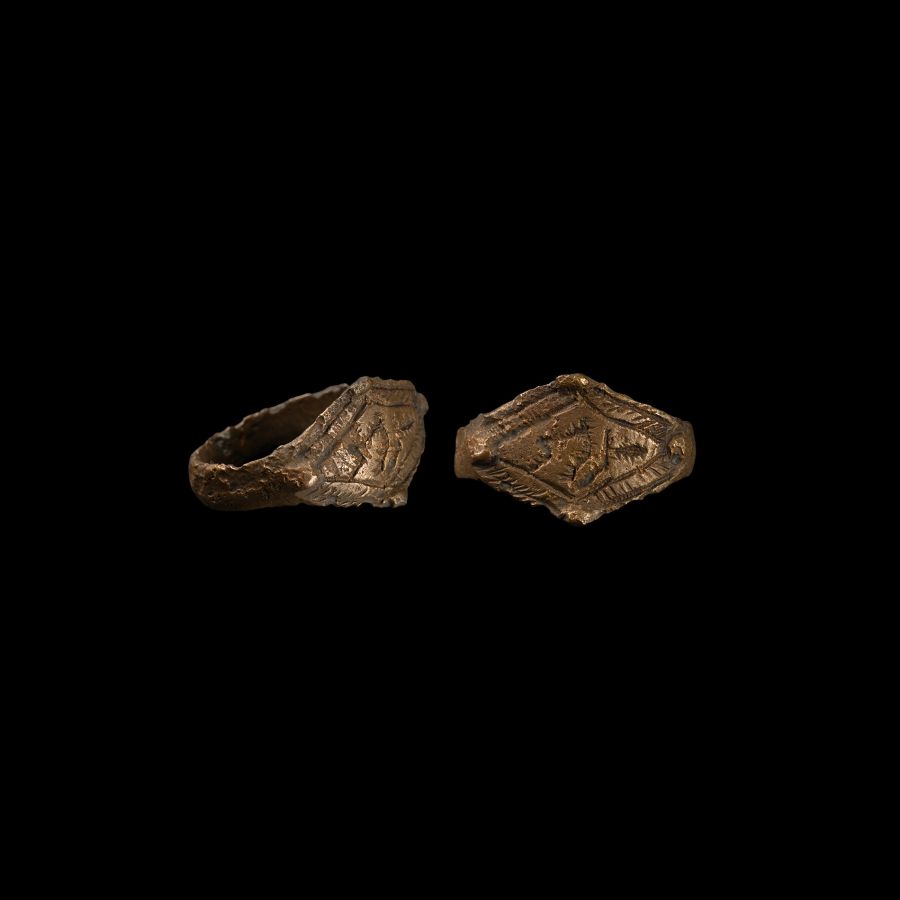 Viking Age Ring with Lozenge-Shaped Bezel