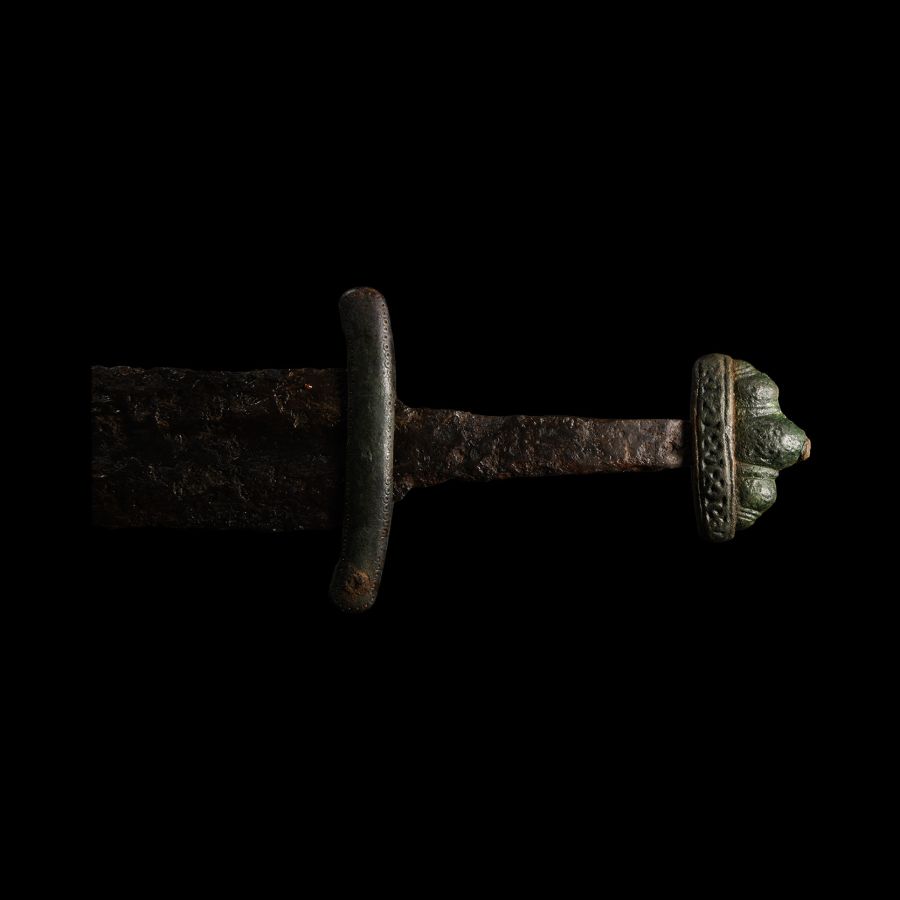 Viking Age Sword with Five-Lobed Pommel