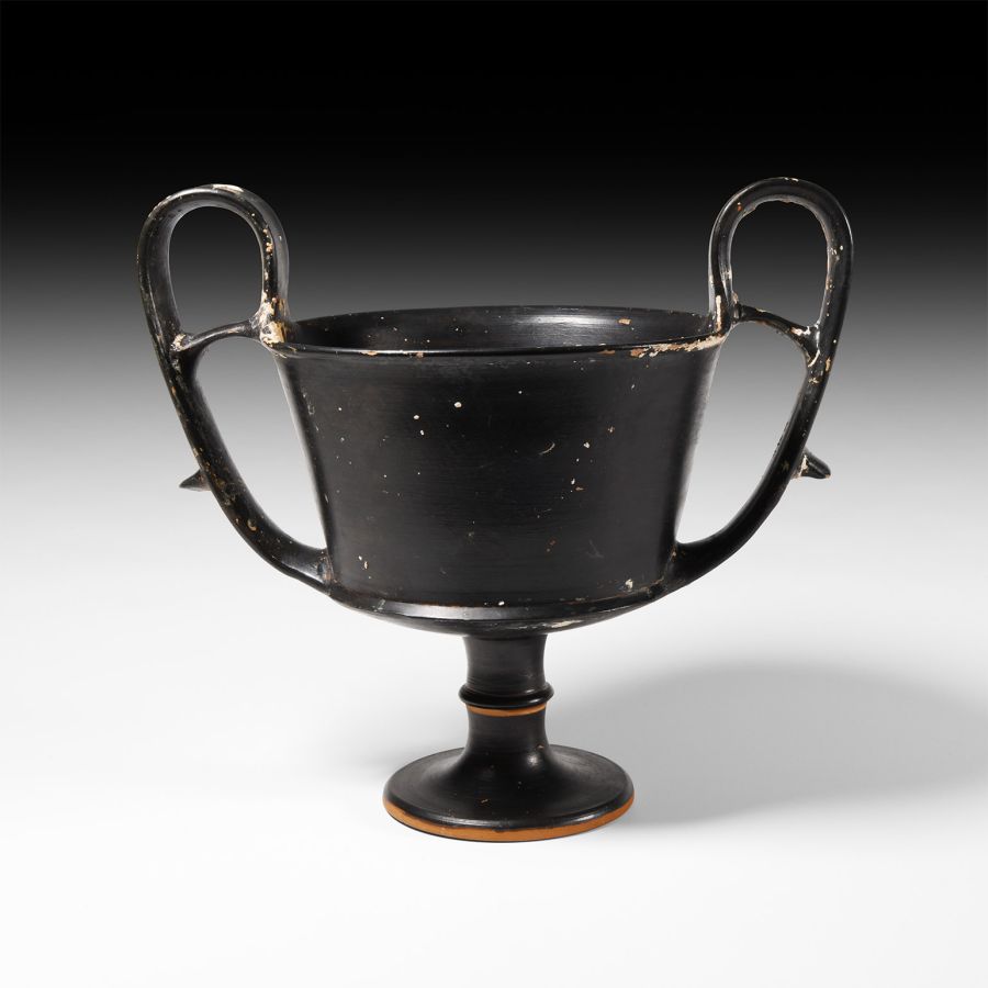 Greek Black Ware Kantharos