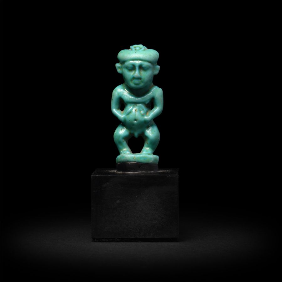 Egyptian Faience Ptah Amulet