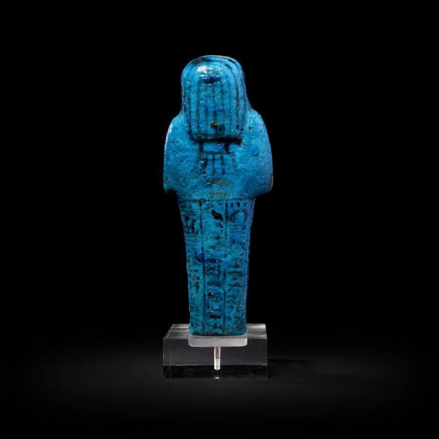 Egyptian Blue Faience Shabti of Nesitanebisheru
