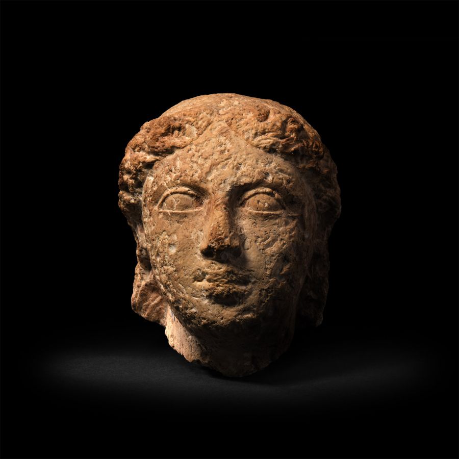 Greek Stone Head of a Female