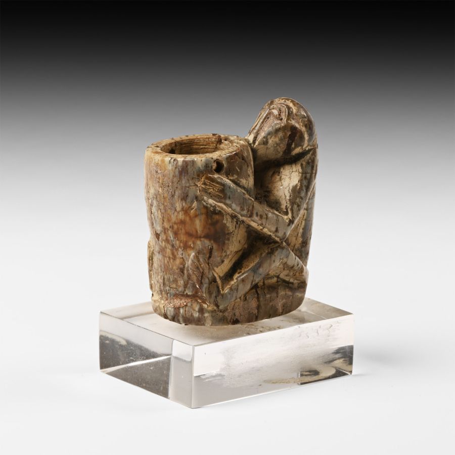 Egyptian Seated Monkey Kohl Pot