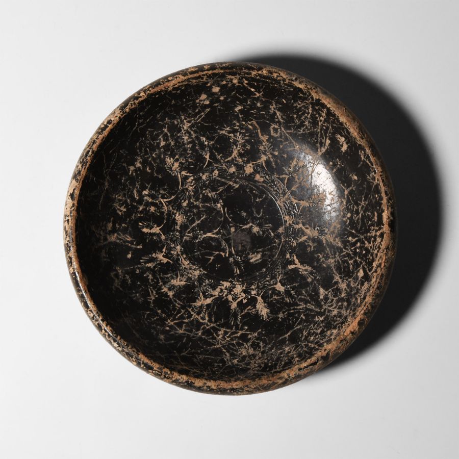 Greek Campanian Black Terracotta Bowl