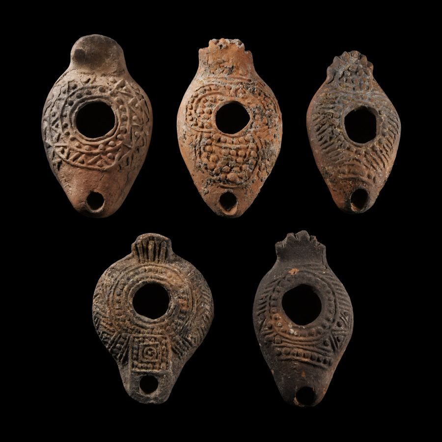 Byzantine Terracotta Slipper Lamp Collection