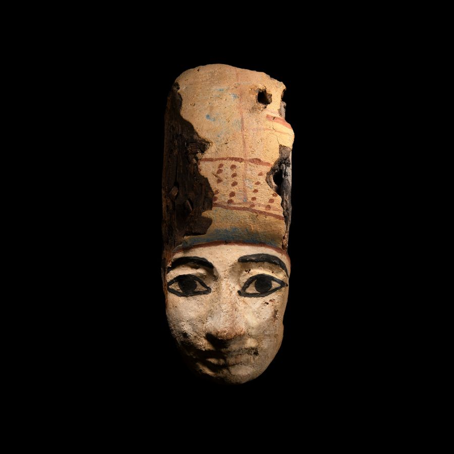 Egyptian Painted Wooden Mask