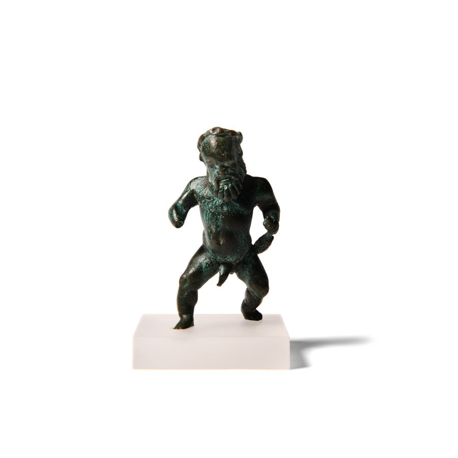 Roman Bronze Figurine of Silenus