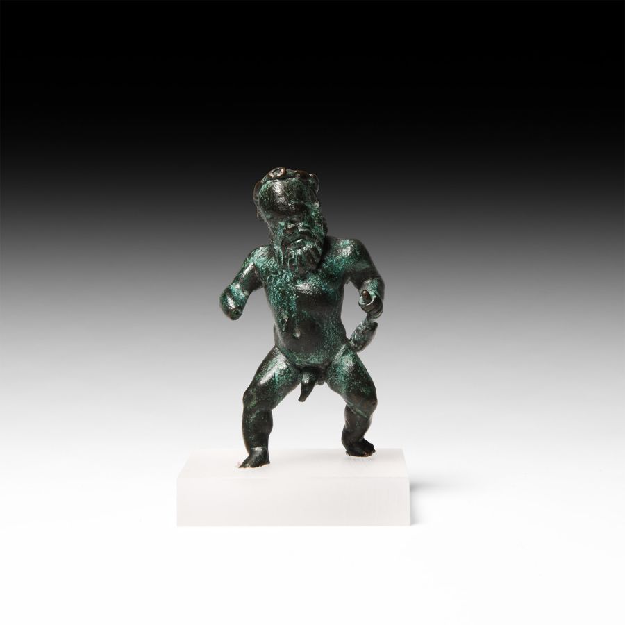 Roman Bronze Figurine of Silenus