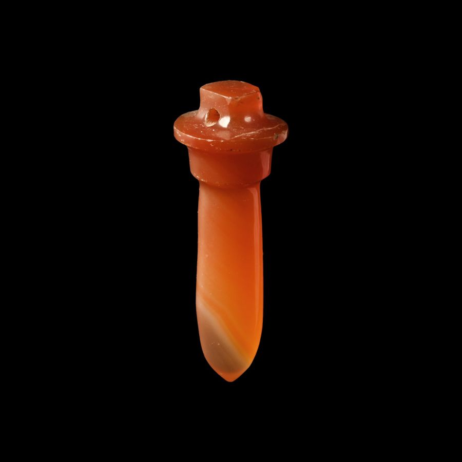 Egyptian Carnelian Papyrus Amulet