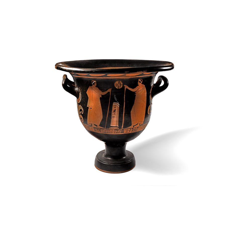 Large Greek Apulian Red-Figure Bell-Krater