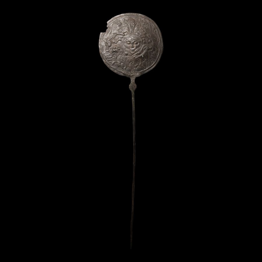 Urartian Pin with Repousse Decorated Disc