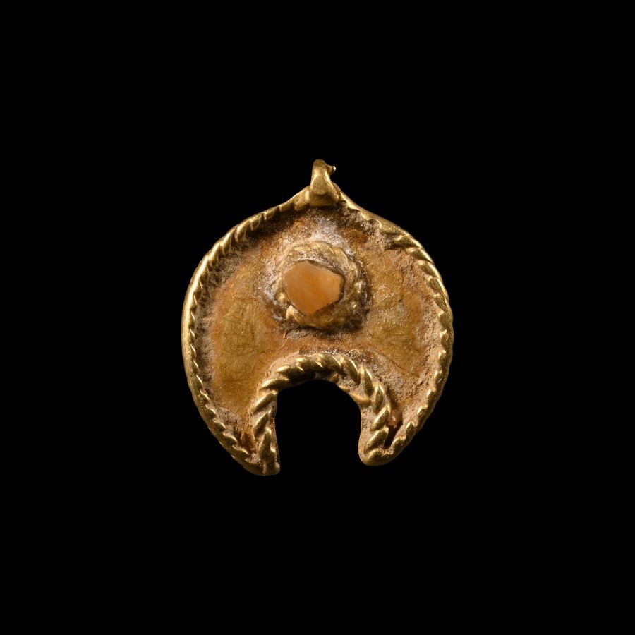 Byzantine Gold Lunar Pendant