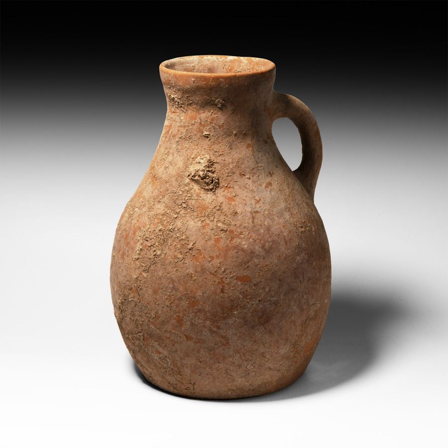 Medieval Terracotta Pitcher