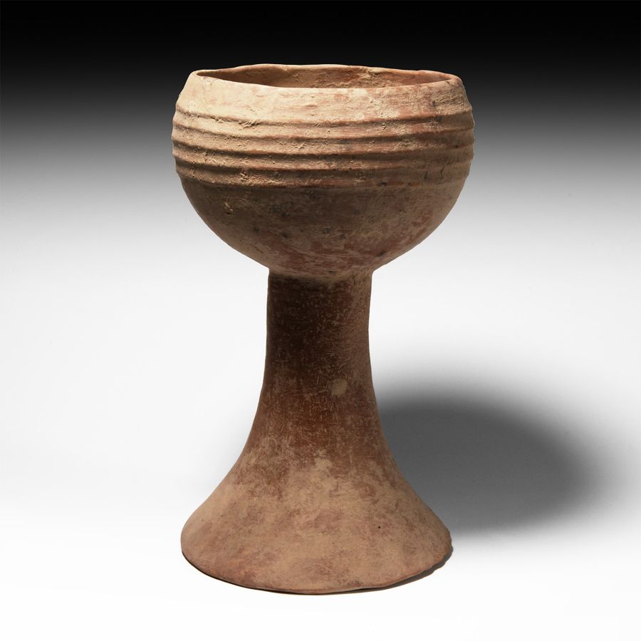 Western Asiatic Large Terracotta Chalice