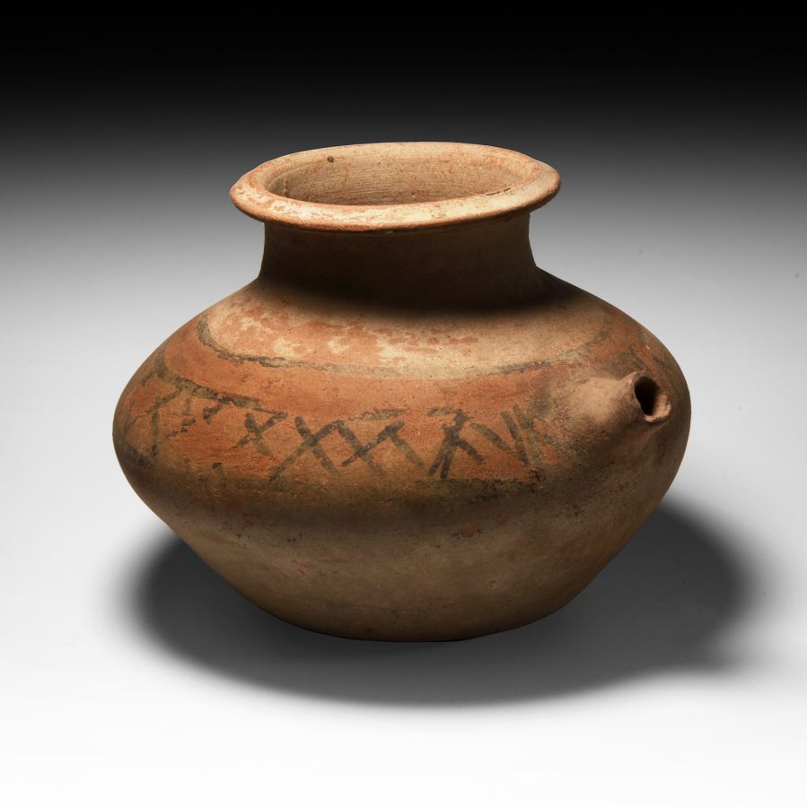 Western Asiatic Painted Spouted Vessel