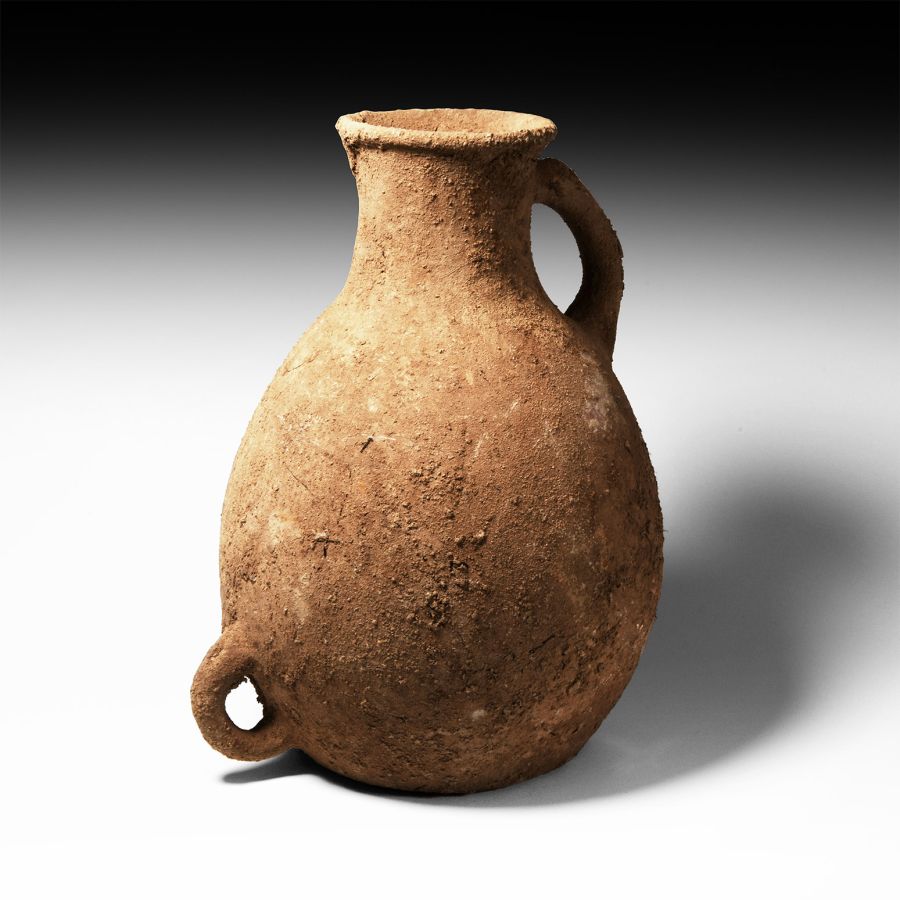 Western Asiatic Terracotta Flagon