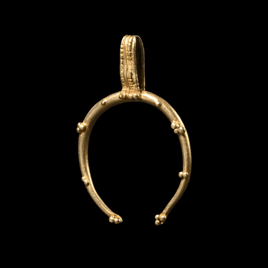 Roman Gold Lunula Pendant