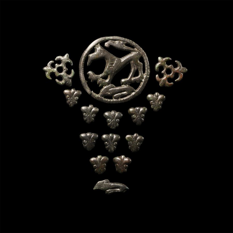 Medieval Horse Harness Mount Group