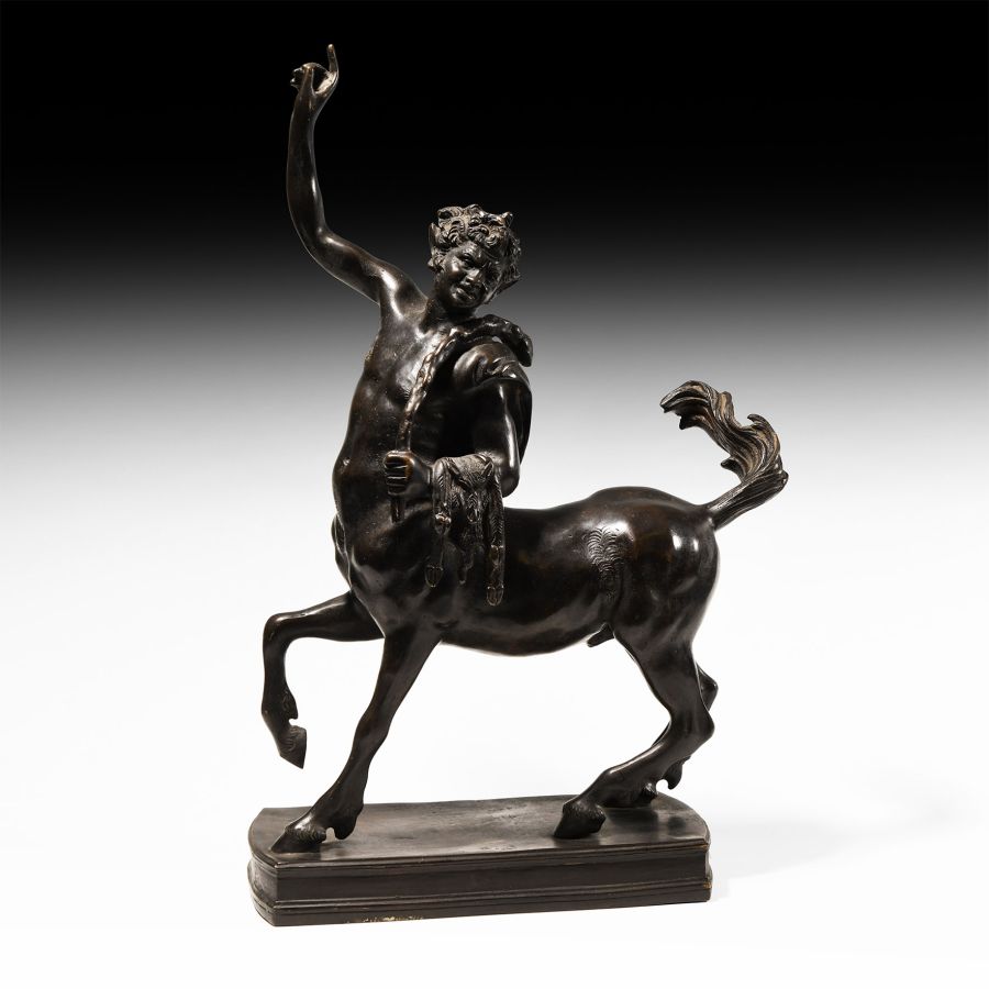 Neoclassical Bronze Young Centaur Statue