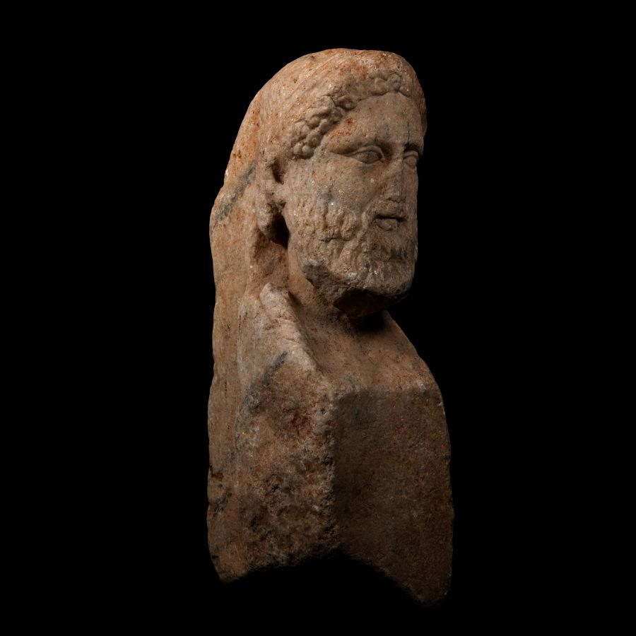 Roman Marble Herm Boundary Marker