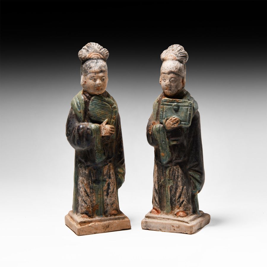 Chinese Ming Figure Pair