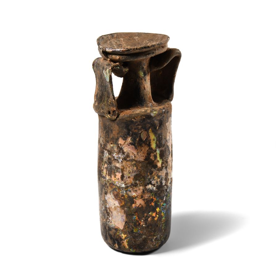 Large Roman Iridescent Glass Vessel