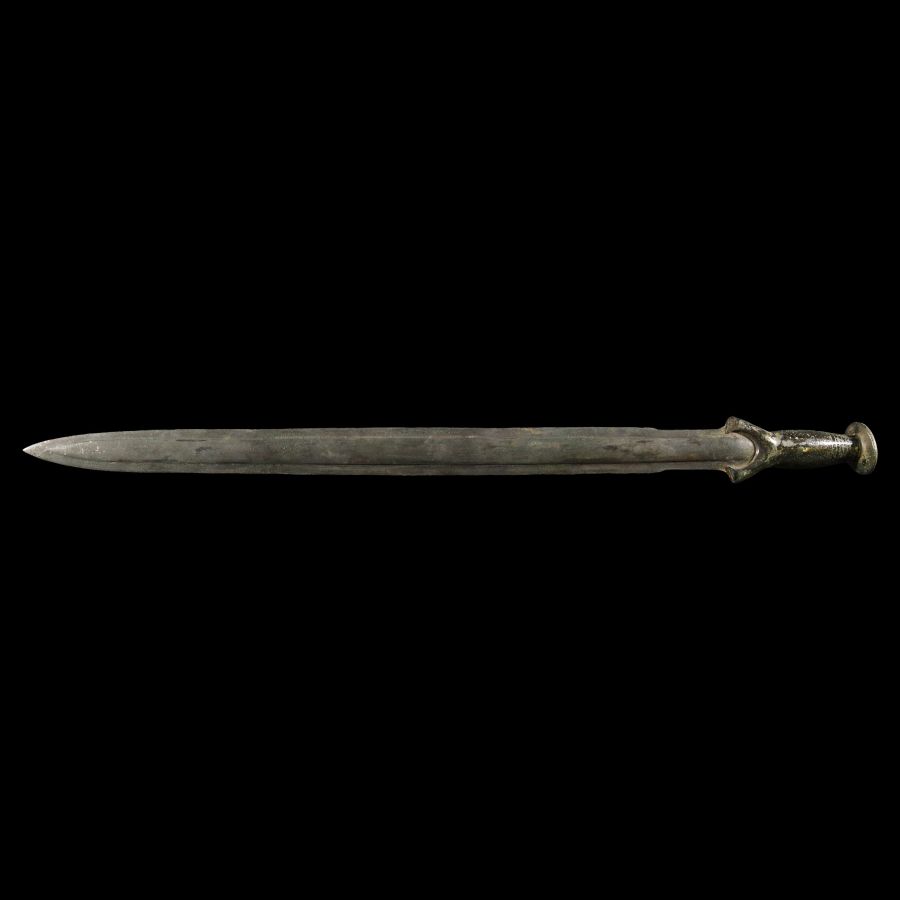 Large North European Bronze Age Sword with Hilt