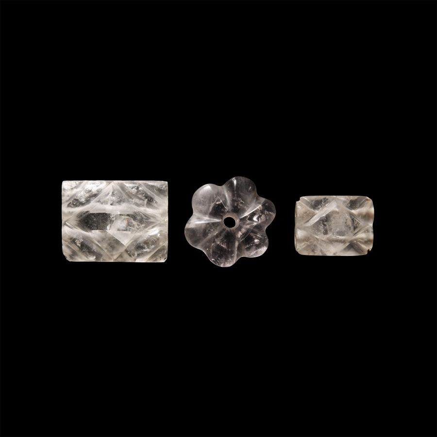 Babylonian Large Rock Crystal Bead Group