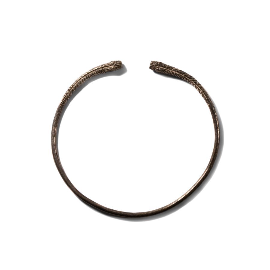 Neo-Elamite Silver Torc with Lion-Headed Terminals