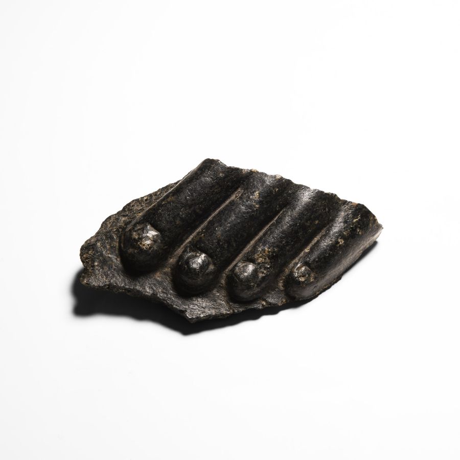 Egyptian Black Granite Foot Fragment