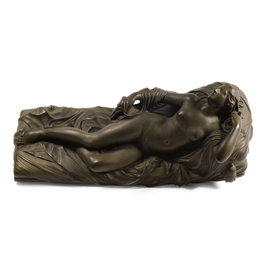 Post Medieval Reclining Female Statue