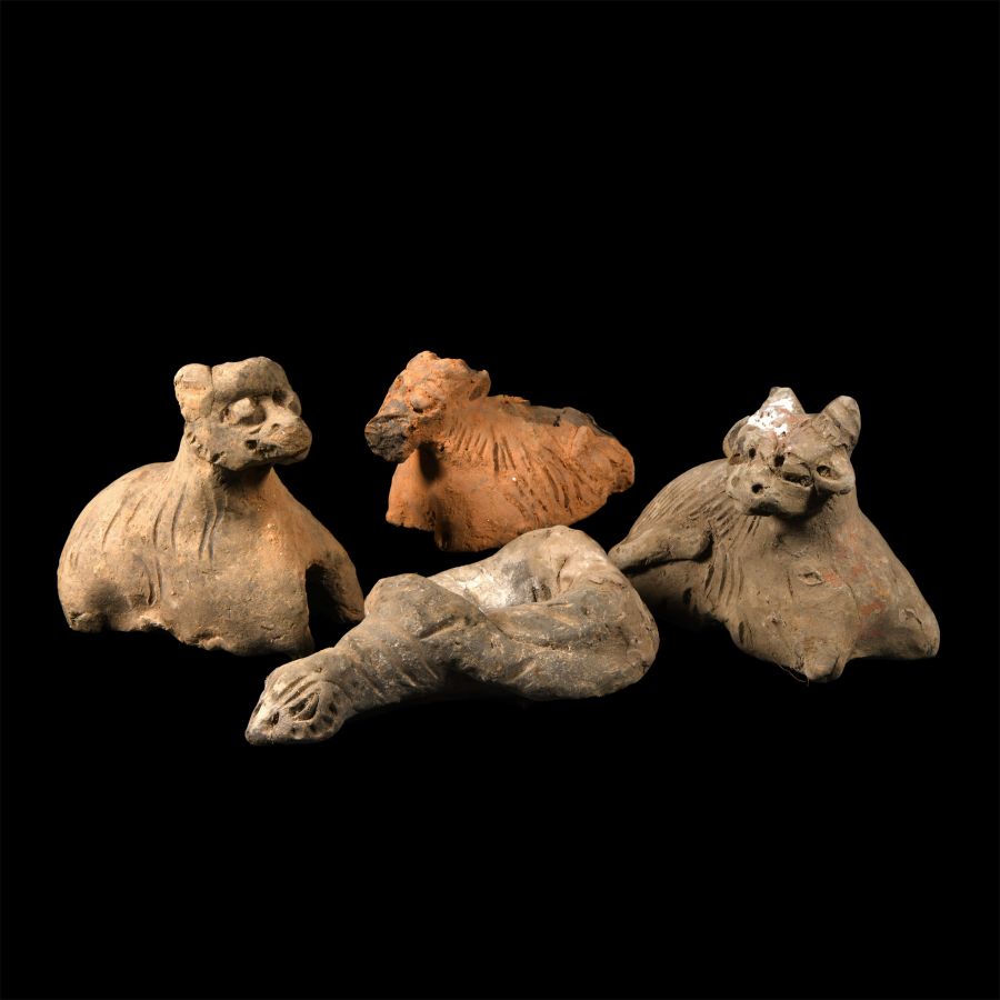 Chinese Han Ceramic Animal Figure Group