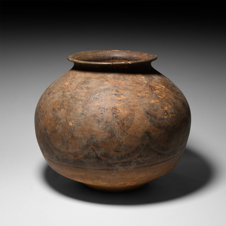 Large Indus Valley Ceramic Storage Vessel