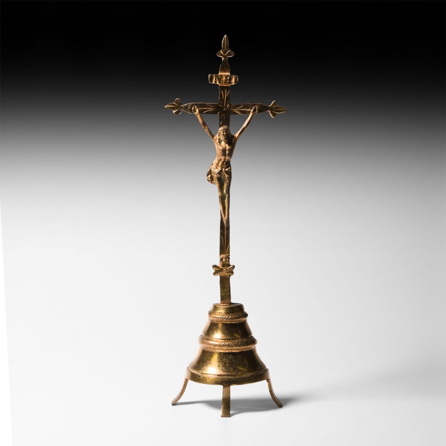 Post Medieval Brass Crucifix