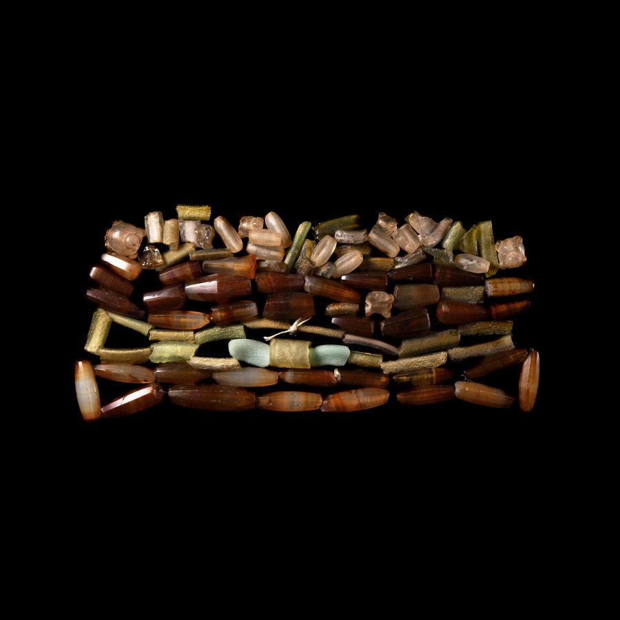 Medieval Agate and Other Bead Group