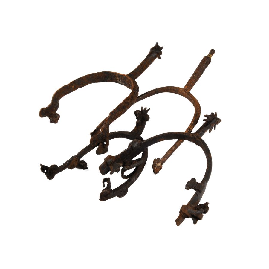 Medieval Iron Rowel Spur Collection