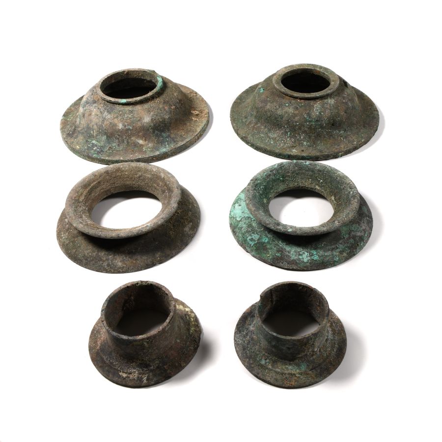 Roman Bronze Chariot Wheel Hub Group