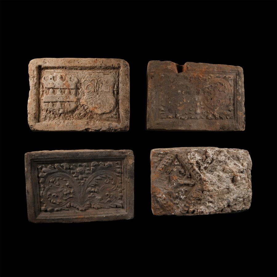 Elizabethan Period Ceramic Fire Brick Group
