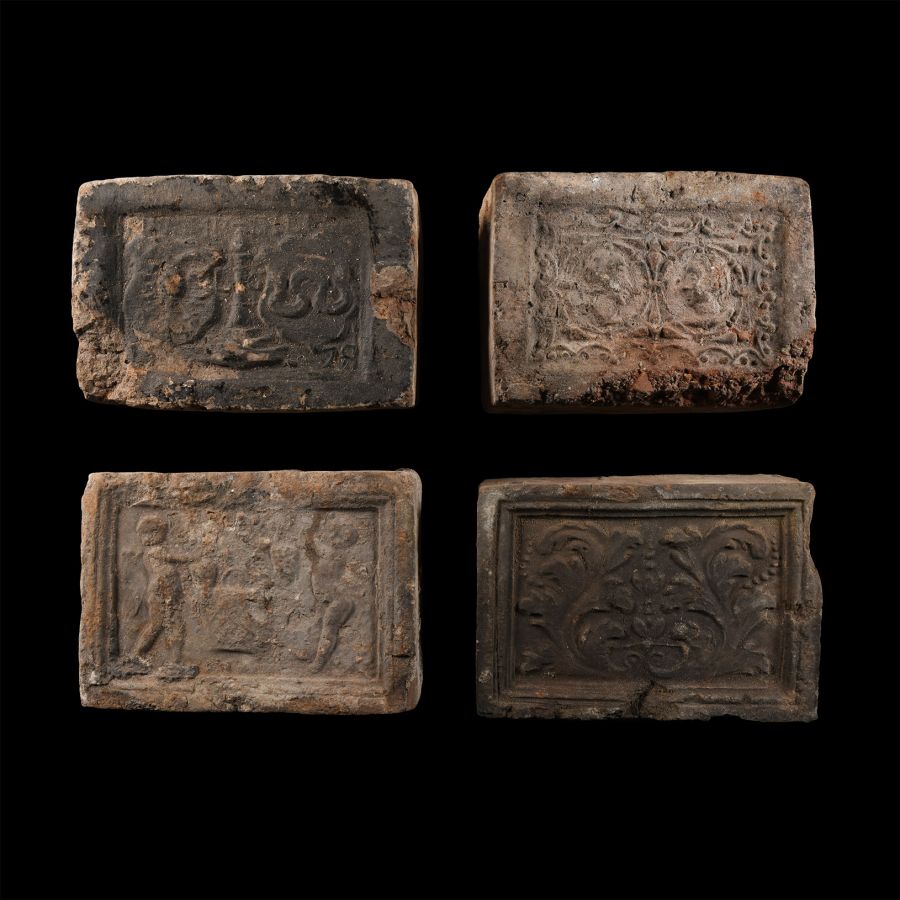 Elizabethan Period Ceramic Fire Brick Group