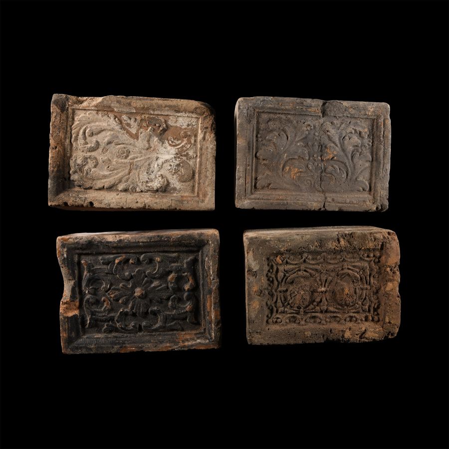 Elizabethan Period Ceramic Fire Brick Group
