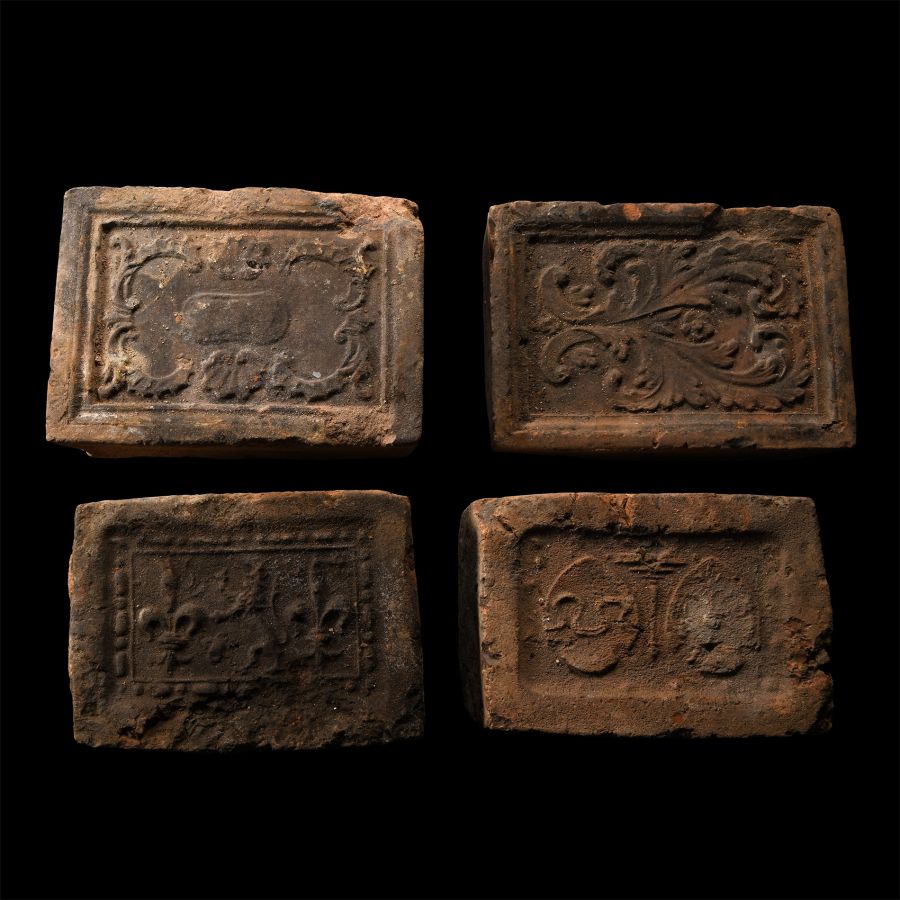 Elizabethan Period Ceramic Fire Brick Group