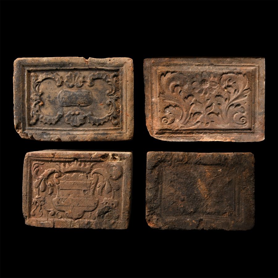 Elizabethan Period Ceramic Fire Brick Group