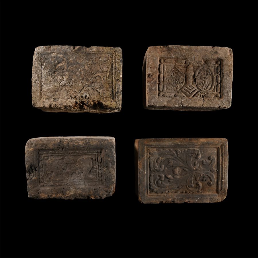 Elizabethan Period Ceramic Fire Brick Group